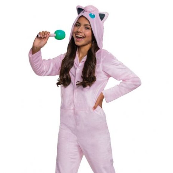 Pokemon Jigglypuff Jumpsuit Child Costume (Large 10-12) - Picture 1 of 3